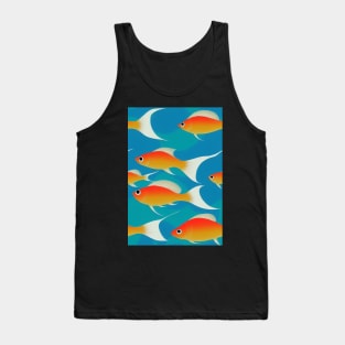 Fish pattern, a perfect gift for Anglers, Fisherman or any Nature Lover #8 Tank Top